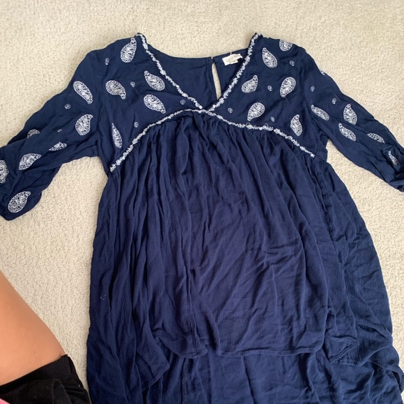 Blue embroidered tunic - Picture 1 of 2